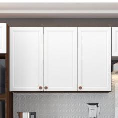 Imagem de Armário Aéreo De Cozinha 120cm 3 Portas Unna Poliman Móveis