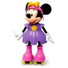 Imagem de Boneca Da Minnie Patinadora Articulada Com Falas Em Português 26cm Elk