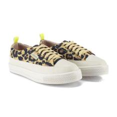 Imagem de Tênis Casual Animal Print Off White Feminino Lançamento - ZOCCOLETTE, 