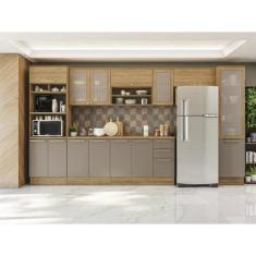 Imagem de Cozinha Completa com 7 Peças 3 Gavetas Nogueira/Fendi - Kappesberg