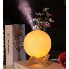 Imagem de Luminária Lua 3d Difusor Umidificador Ar 880ml De Mesa - BMAX