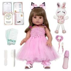 Imagem de Bebê Reborn Boneca Bailarina Realista Pode Dar Banho E Itens - Cegonha