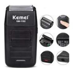 Imagem de Barbeador Shaver Elétrico Sem Fio Kemei 2 Lâminas Km-1102 - Nacionals