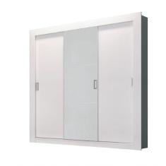 Imagem de Guarda Roupa Herval Ph 1708 - Cor Branco - Com Espelho