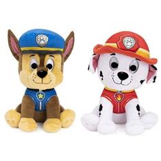 Imagem de DHE Gund Paw Patrol Pacote de pelúcia de 2 personagens, 9 polegadas Chase e Marshall