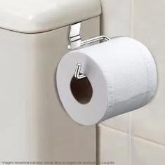 Imagem de Suporte De Papel Higiênico Para Caixa De Descarga Aço Cromado