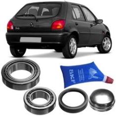 Imagem de Kit Rolamento Roda Ford Fiesta 95 a 2002 Traseiro Sem Abs Skf