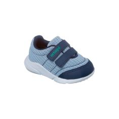 Imagem de Tênis Infantil Masculino Ortopé Sport Baby Fecho Duplo Azul Jeans