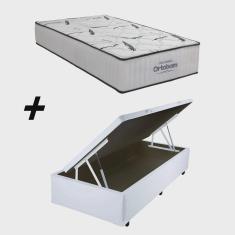 Imagem de Cama Box Baú Solteiro + Colchão Ortobom Highfoam Espuma hr 45 High Resilience 68x88x188