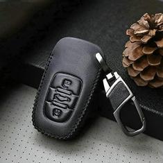 Imagem de NUIOsdz Porta-chaves em couro automotivo, adequado para Audi A6L A4L Q5 A5 A6 S6 A7 antes de 2012