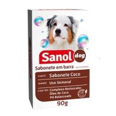 Imagem de Sabonete Coco Sanol Dog para Cães e Gatos - Sanol (90 g)