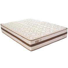 Imagem de Colchão King Size Biflex Soft com Pillow Inn e Molas Maxcoil 30x193x203cm – Palha