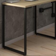 Imagem de Mesa Para Computador Escrivaninha 120cm Estilo Industrial New Port F02 Nature - Mpozenato