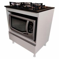 Imagem de Balcão Multiuso Cozinha Para Cooktop Micro/Forno 100% Mdf - Belli Móve