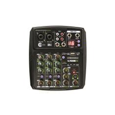 Imagem de Mesa De Som c/ Interface Custom Sound Cmx4C Bk Bluetooth Usb