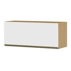 Imagem de Armário Aéreo Geladeira de Cozinha e Lavanderia Módulo Suspenso 0,69m Clara Atacama/off White Aramóveis