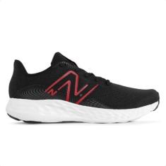 Imagem de TENIS NEW BALANCE 411V3 MASCULINO BLACK/TRUE RED, Calçados Masculinos, PRETO/VERMELHO, 40