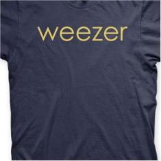 Imagem de Camiseta Weezer Marinho e  em Silk 100% Algodão