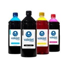 Imagem de Kit 4 Tintas Epson Bulk Ink L355 CMYK 1 Litro Corante Valejet