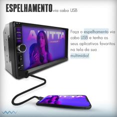 Imagem de Central Multimidia Universal Mp5 Espelha Android Ios Peugeot