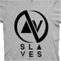Imagem de Camiseta Slaves Chumbo e  em Silk 100% Algodão