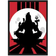 Imagem de Quadro Decorativo Shiva Religiosidade Hinduísmo Decorações Com Moldura