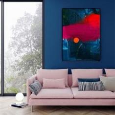 Imagem de Quadro Canvas Pint Abstrata Colorida 1,30x1,00