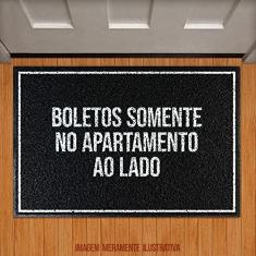 Imagem de Tapete Capacho - Boletos Somente No Apartamento Ao Lado
