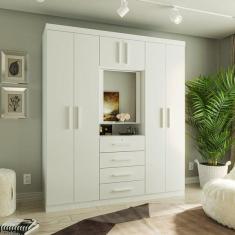 Imagem de Guarda Roupa Casal Com Espelho 7 Portas 4 Gavetas Advantage
