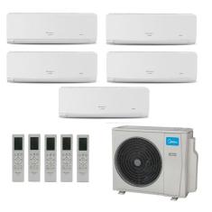 Imagem de Ar Condicionado Multisplit HW Inverter 42.000 Btu (4x Evap 9.000 + 1x Evap 18.000) Quente Frio 220v