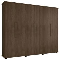 Imagem de Guarda-Roupa Casal 6 Portas 4 Gavetas Canadá Freijó  Rv Móveis