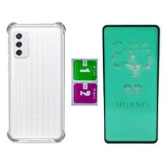 Imagem de Capa Capinha Anti Impacto Para Galaxy M52+ Pelicula Ceramica - Mustang