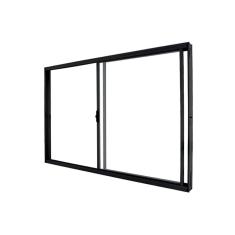 Imagem de Janela de Correr Abertura Direita Exclusiva 2 Folhas Vidro Liso 100x150cm CRV Portas e Janelas Preto