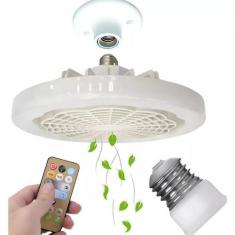 Imagem de Ventilador de teto moderno com luz LED controle remoto Bivolt - Lâmpad