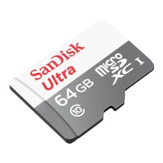 Imagem de Cartão de Memória Micro SDXC com Adaptador SanDisk Ultra 64 GB SDSQUNB-064G