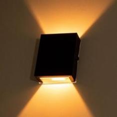 Imagem de 5x Arandela Slim 2 Focos Marrom Parede Muro Interna Externa St1597