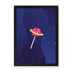 Imagem de Arte Maníacos Quadro Decorativo Mundolito - 23x16,25cm (Moldura caixa em laca )