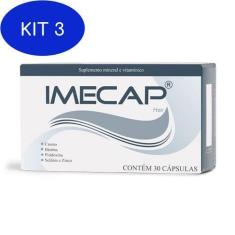 Imagem de Kit 3 Imecap Hair 30 Caps - Fqm Divcom