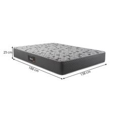 Imagem de Colchão Casal Herval Black Espuma D-60, 138x188x25cm super firme