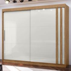 Imagem de Guarda-Roupa Casal Seul 2 Portas 4 Gavetas Freijó/Off White - Mx Móvei