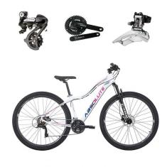 Imagem de Bicicleta Aro 29 Absolute Hera Feminina Shimano Altus 24v K7 Freios Hidráulicos Garfo Trava - Branco Tam.15