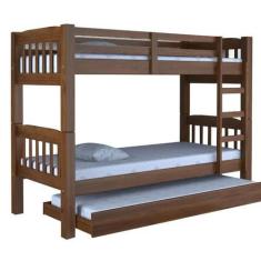 Imagem de Beliche Madeira Maciça super resistente com Auxiliar - Digo.Casa