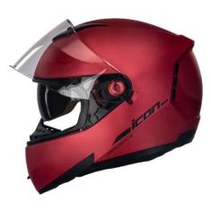 Imagem de Capacete de Moto Peels Icon New Classic Vermelho Fosco e Grafite, 58