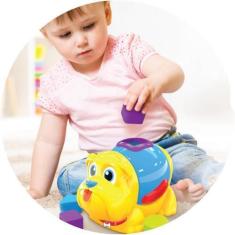 Imagem de Brinquedo Para Bebês Cachorrinho Bulldog Didático Educativo - JXP BRIN