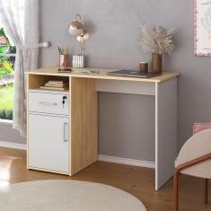 Imagem de Escrivaninha Hall 1 PT 1 GV Carvalho e Branca