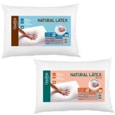 Imagem de Kit de Travesseiros Látex Natural - Médio e Alto - Duoflex
