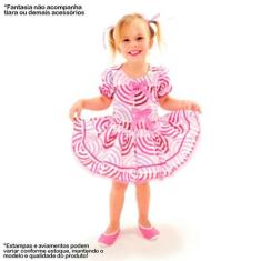 Imagem de Vestido Festa Junina Infantil de Luxo Para Quadrilha Escola - Fantasia