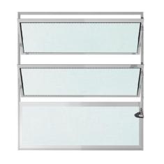 Imagem de Janela de Alumínio Brilhante Vitro Basculante CMC Modular - 1.00 (L) X