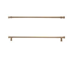 Imagem de O armário de aço inoxidável de bronze antigo segura os botões da barra de t puxadores modernos da gaveta para a ferragem do armário de cozinha para o quarto, xbj, 320mm, 1