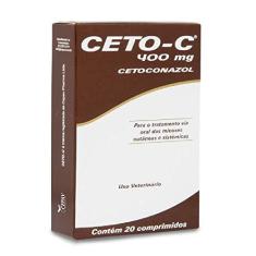 Imagem de CETO-C 400MG - ANTIFÚNGICO - CEPAV - 20 COMPRIMIDOS - 20 COMPRIMIDOS